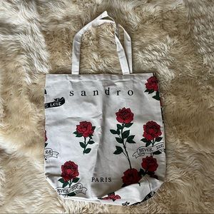 Sandro Canvas Tote Bag